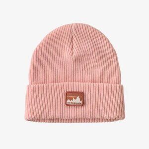 RARE Like New Patagonia Kids Logo Beanie, '73 Skyline: Mallow Pink